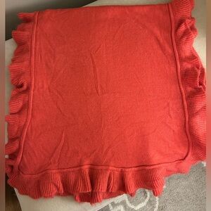 Ruffled Coral Soft Scarf